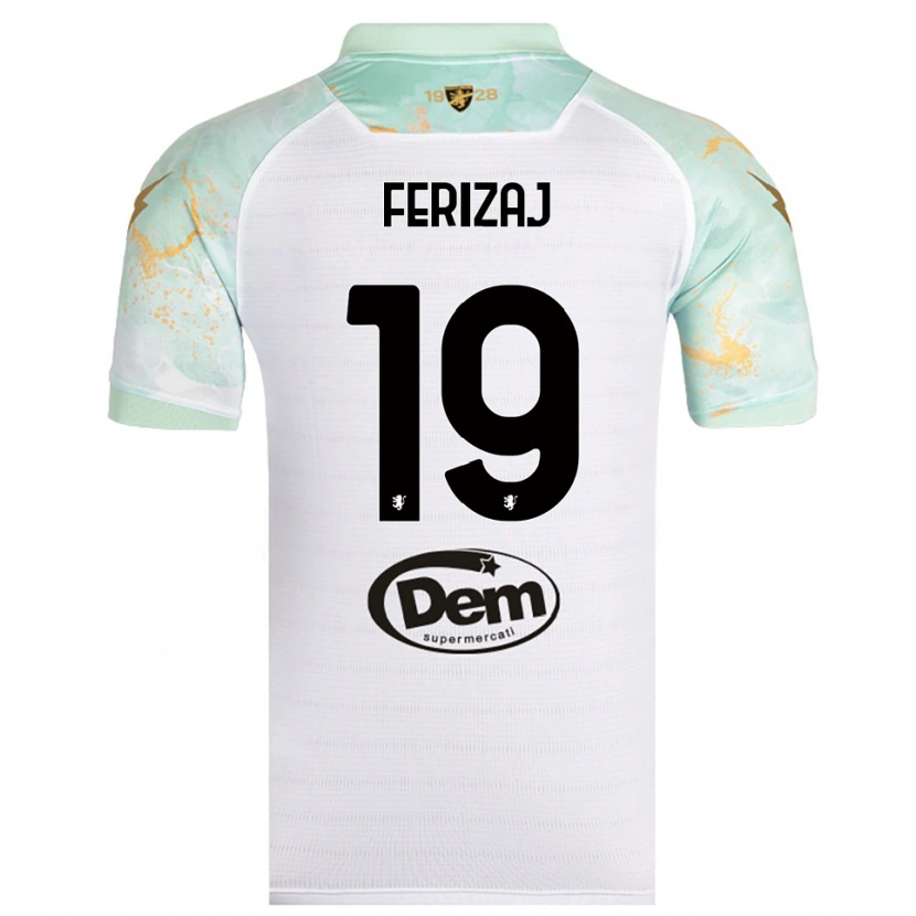 Danxen Dámské Justin Ferizaj #19 Bíločerná Daleko Hráčské Dresy 2025/26 Dres