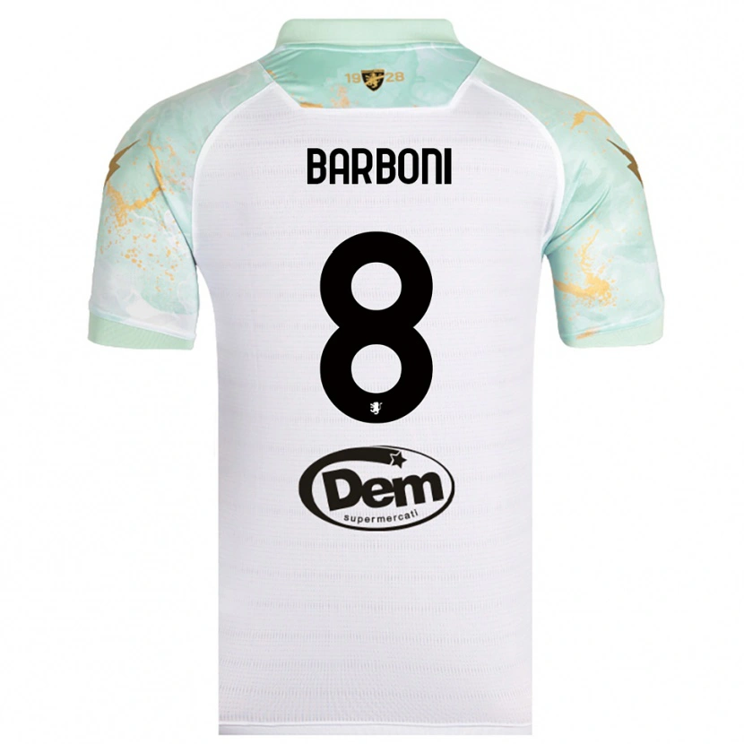 Danxen Dámské David Barboni #8 Bíločerná Daleko Hráčské Dresy 2025/26 Dres