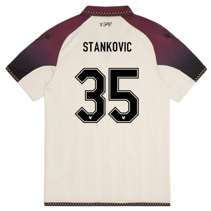 Danxen Dámské Filip Stanković #35 Krémově Vínová Daleko Hráčské Dresy 2025/26 Dres