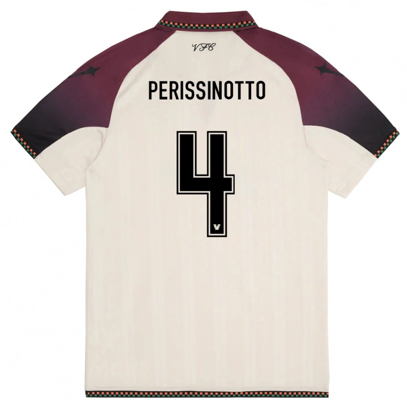 Danxen Dámské Nicolò Perissinotto #4 Krémově Vínová Daleko Hráčské Dresy 2025/26 Dres