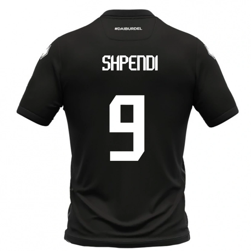 Danxen Dámské Cristian Shpendi #9 Černobílá Daleko Hráčské Dresy 2025/26 Dres