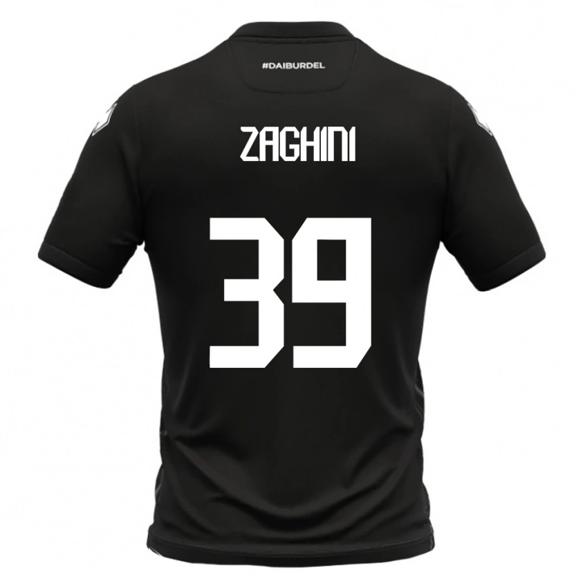 Danxen Dámské Mattia Zaghini #39 Černobílá Daleko Hráčské Dresy 2025/26 Dres