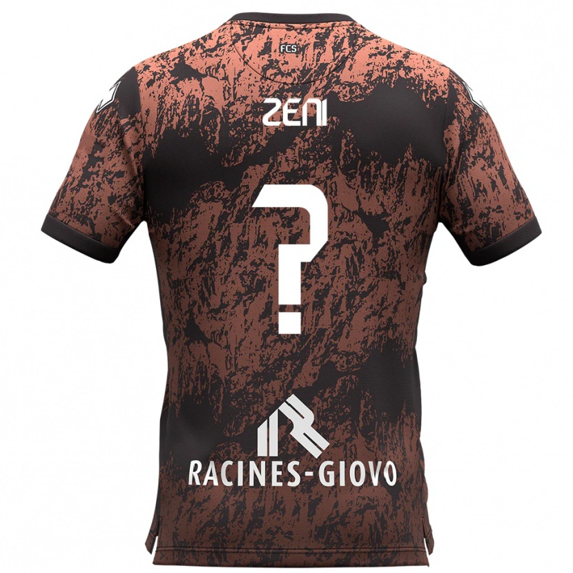 Danxen Dámské Giulio Zeni #0 Hnědá Černá Daleko Hráčské Dresy 2025/26 Dres