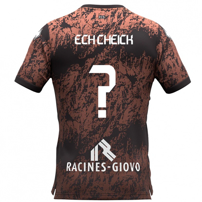Danxen Dámské Mahmoud Ech Cheick #0 Hnědá Černá Daleko Hráčské Dresy 2025/26 Dres