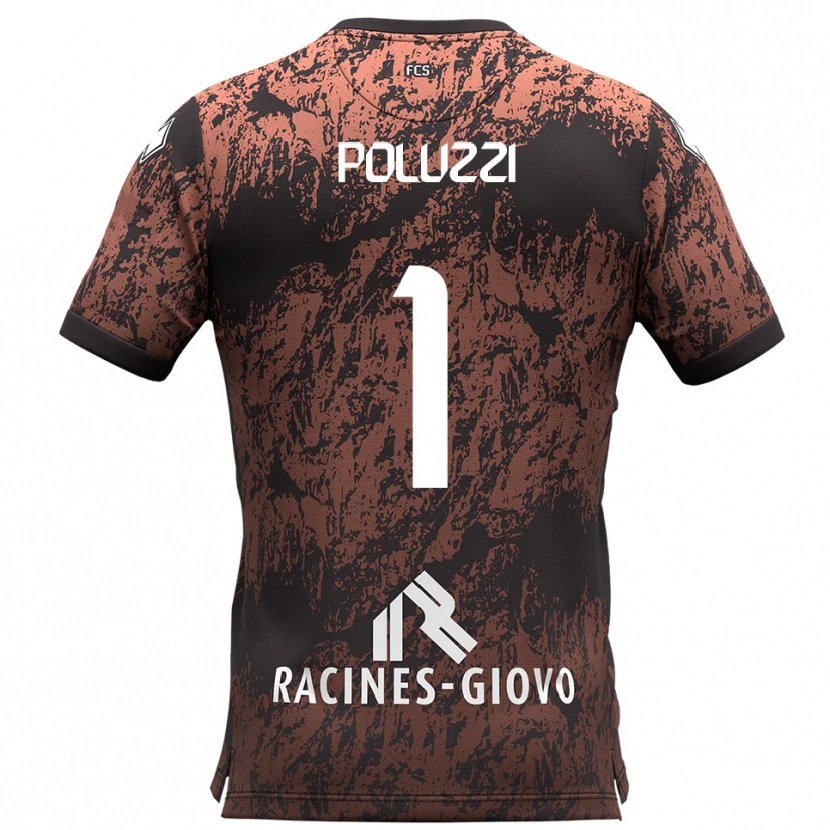 Danxen Dámské Giacomo Poluzzi #1 Hnědá Černá Daleko Hráčské Dresy 2025/26 Dres