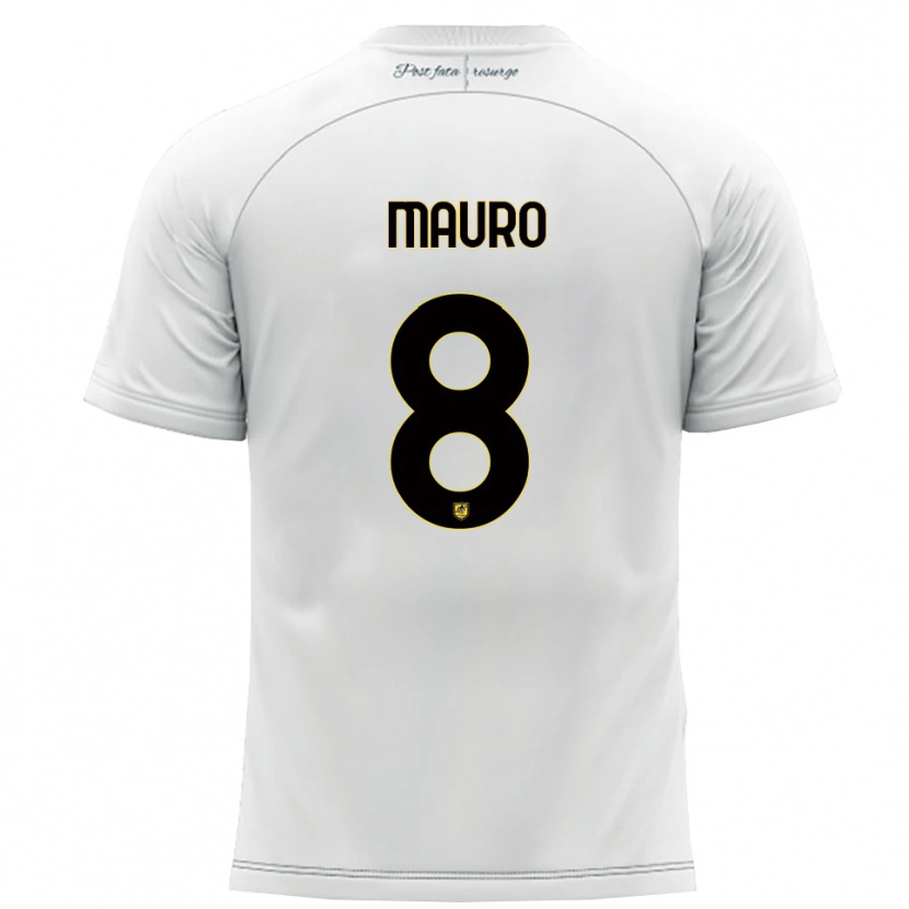 Danxen Dámské Antonio Mauro #8 Bílá Žlutá Daleko Hráčské Dresy 2025/26 Dres