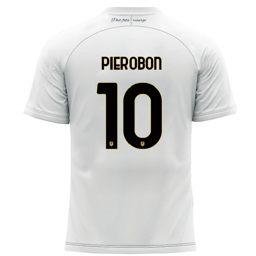 Danxen Dámské Christian Pierobon #10 Bílá Žlutá Daleko Hráčské Dresy 2025/26 Dres
