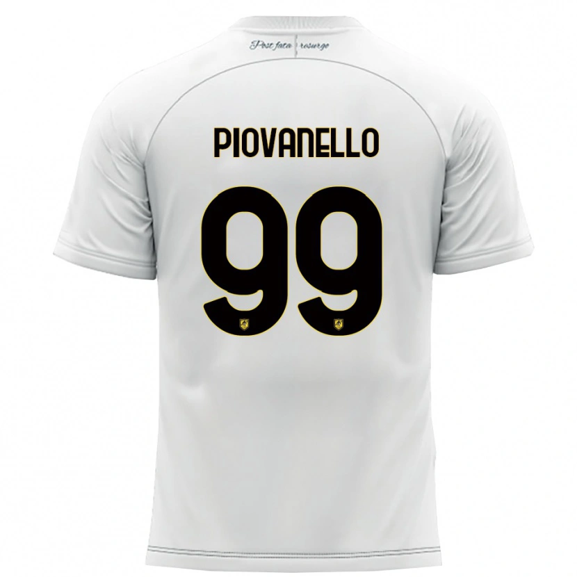 Danxen Dámské Enrico Piovanello #99 Bílá Žlutá Daleko Hráčské Dresy 2025/26 Dres