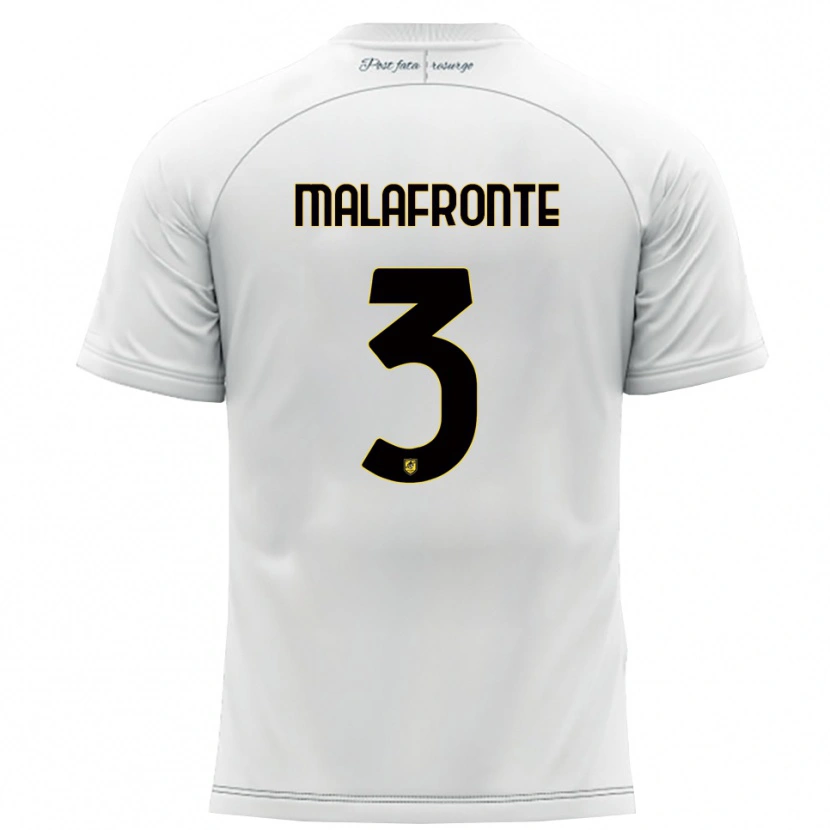 Danxen Dámské Salvatore Malafronte #3 Bílá Žlutá Daleko Hráčské Dresy 2025/26 Dres