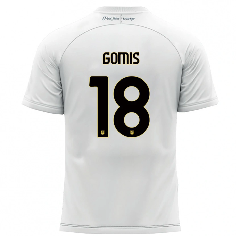 Danxen Dámské Francis Gomis #18 Bílá Žlutá Daleko Hráčské Dresy 2025/26 Dres