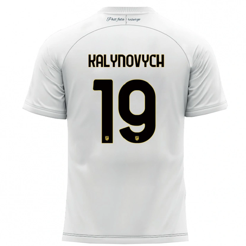 Danxen Dámské Igor Kalynovych #19 Bílá Žlutá Daleko Hráčské Dresy 2025/26 Dres