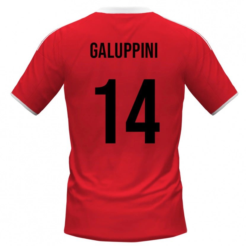 Danxen Dámské Francesco Galuppini #14 Červenobílá Daleko Hráčské Dresy 2025/26 Dres
