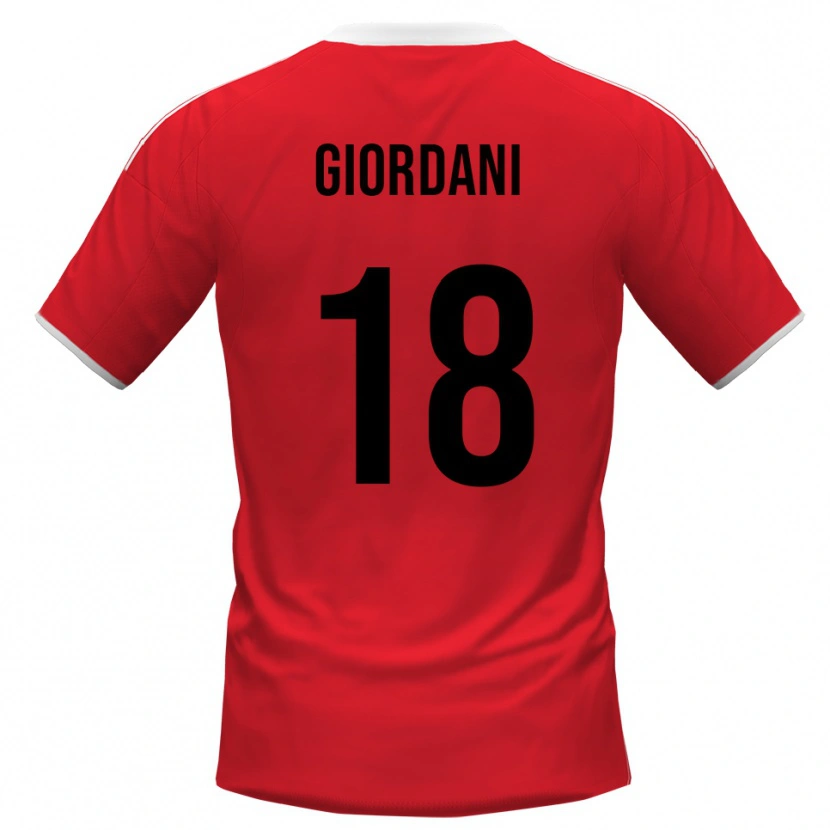 Danxen Dámské Andrea Giordani #18 Červenobílá Daleko Hráčské Dresy 2025/26 Dres