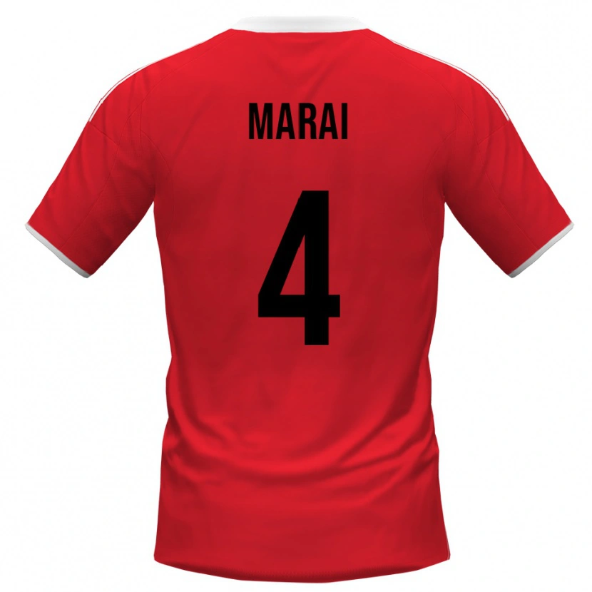 Danxen Dámské Cristian Marai #4 Červenobílá Daleko Hráčské Dresy 2025/26 Dres