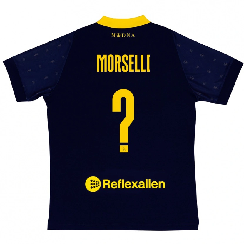 Danxen Dámské Gabriele Morselli #0 Tmavě Modrá Žlutá Daleko Hráčské Dresy 2025/26 Dres