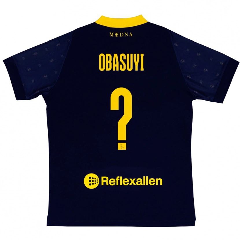 Danxen Dámské Freedom Obasuyi #0 Tmavě Modrá Žlutá Daleko Hráčské Dresy 2025/26 Dres