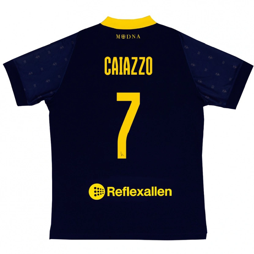 Danxen Dámské Antonio Caiazzo #7 Tmavě Modrá Žlutá Daleko Hráčské Dresy 2025/26 Dres