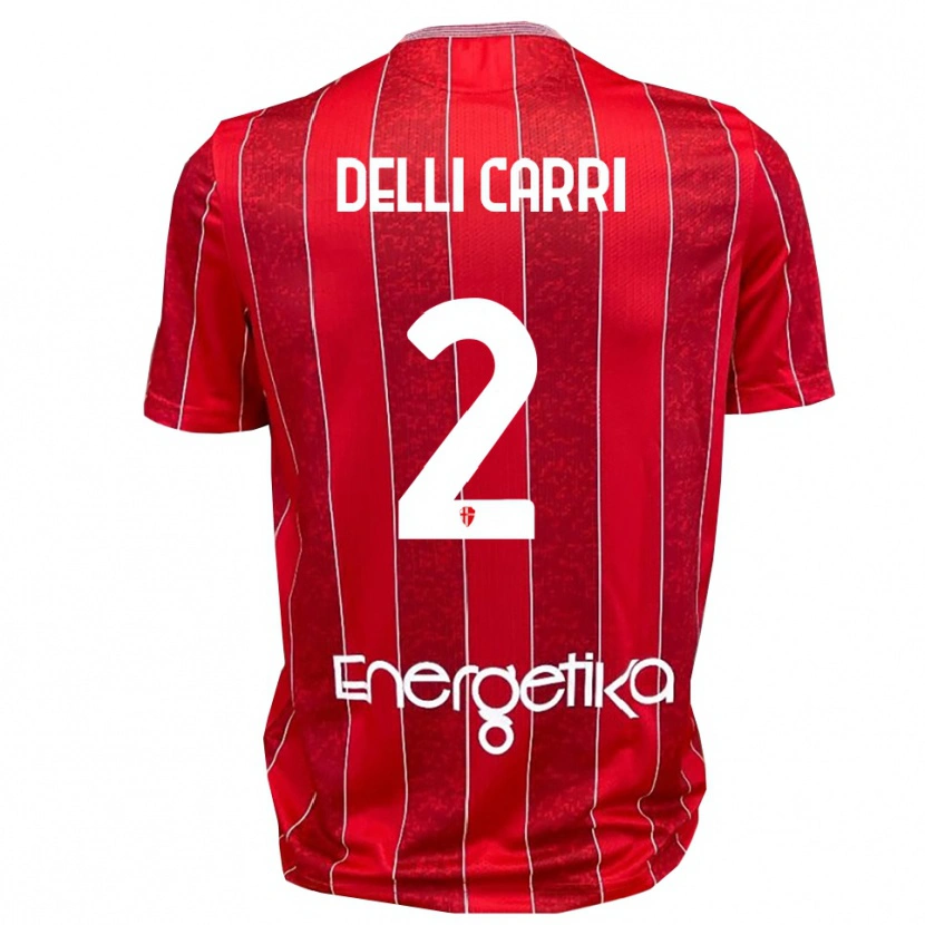 Danxen Dámské Filippo Delli Carri #2 Červenobílá Daleko Hráčské Dresy 2025/26 Dres
