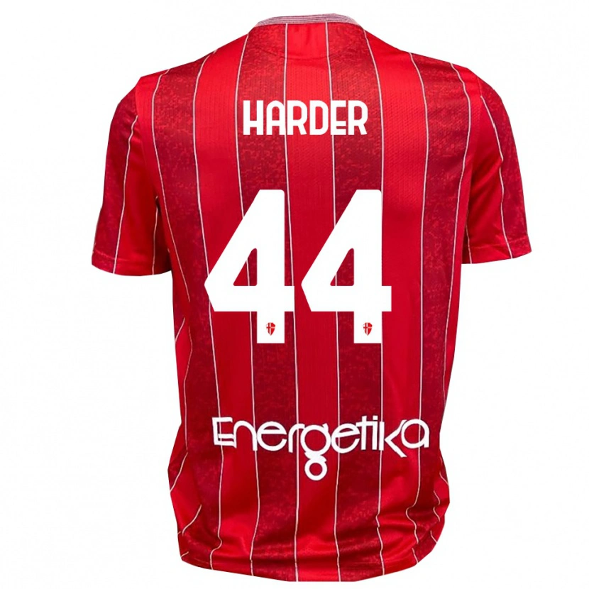 Danxen Dámské Jonas Harder #44 Červenobílá Daleko Hráčské Dresy 2025/26 Dres
