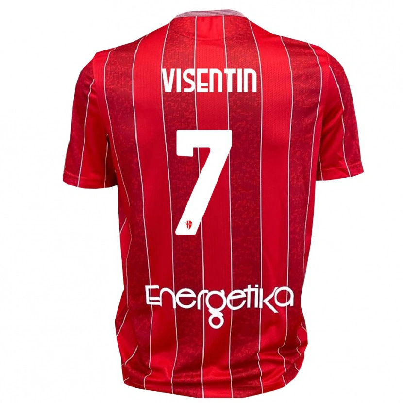 Danxen Dámské Filippo Visentin #7 Červenobílá Daleko Hráčské Dresy 2025/26 Dres