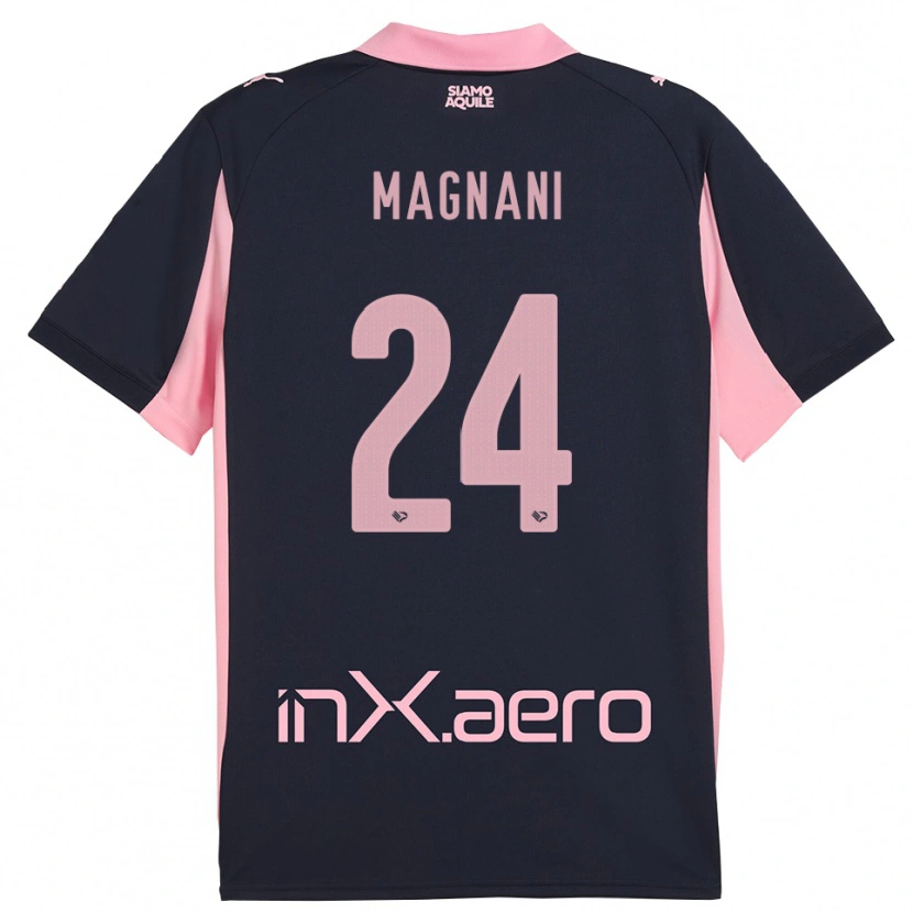 Danxen Dámské Giangiacomo Magnani #24 Tmavě Modrá Růžová Daleko Hráčské Dresy 2025/26 Dres