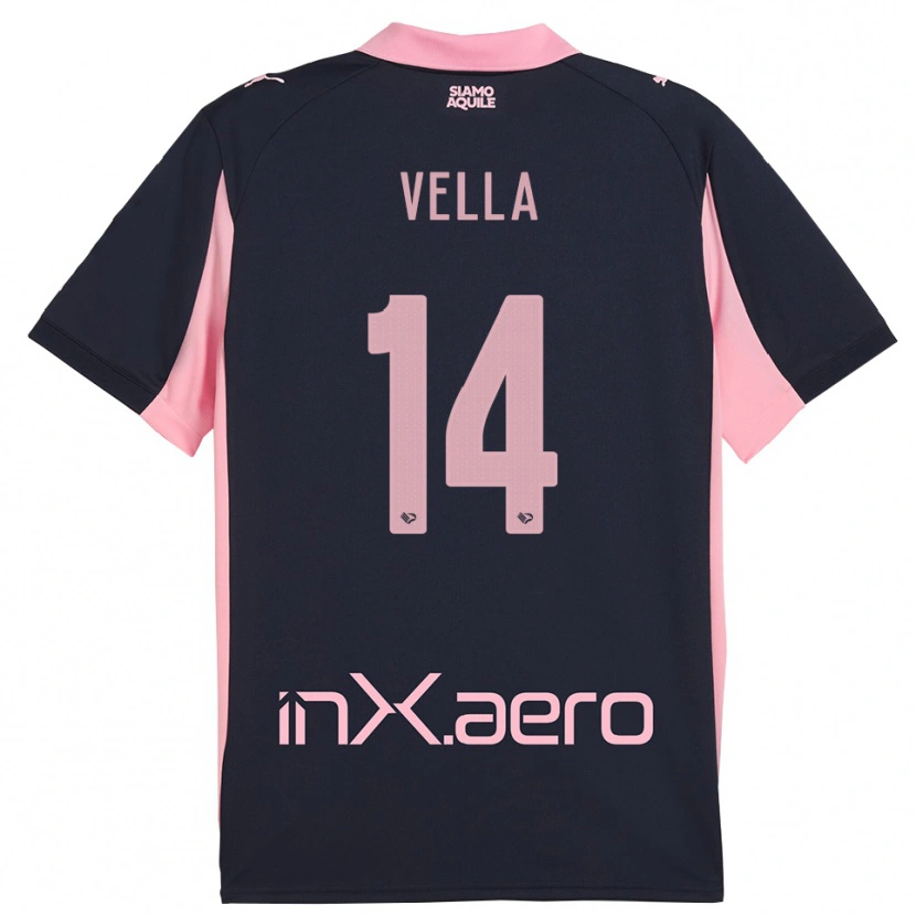 Danxen Dámské Andreas Vella #14 Tmavě Modrá Růžová Daleko Hráčské Dresy 2025/26 Dres
