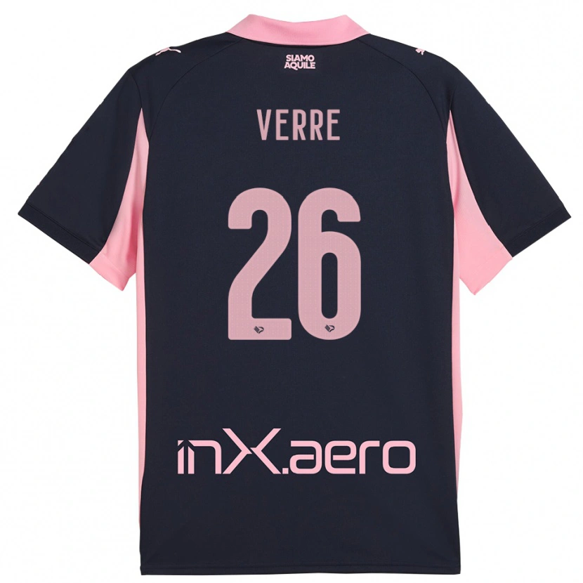 Danxen Dámské Valerio Verre #26 Tmavě Modrá Růžová Daleko Hráčské Dresy 2025/26 Dres