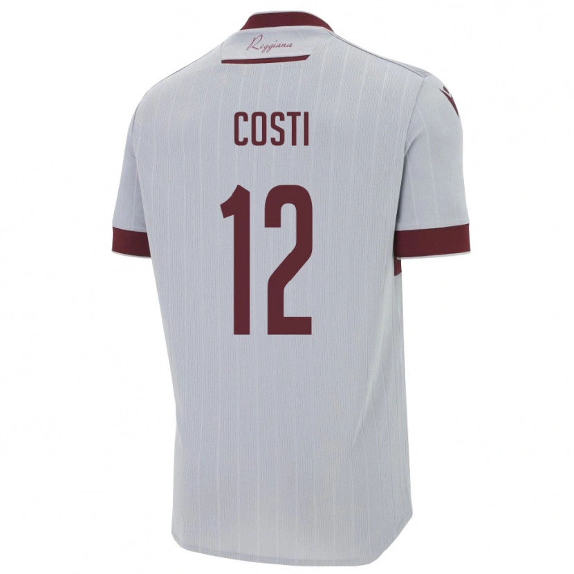 Danxen Dámské Filippo Costi #12 Vínová Bílá Daleko Hráčské Dresy 2025/26 Dres