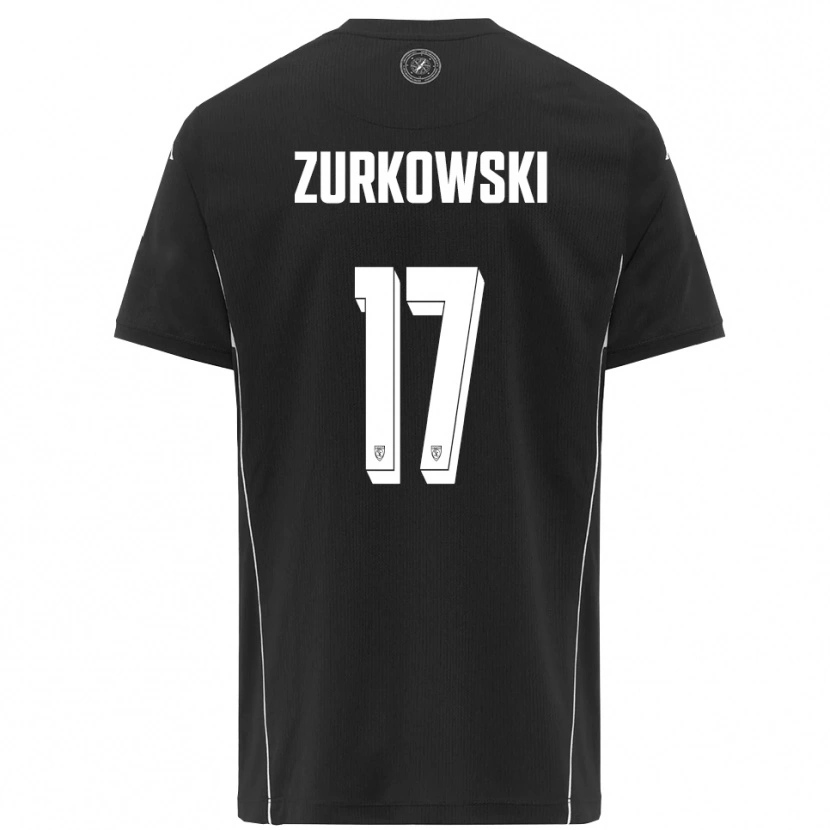 Danxen Dámské Szymon Żurkowski #17 Černobílá Daleko Hráčské Dresy 2025/26 Dres