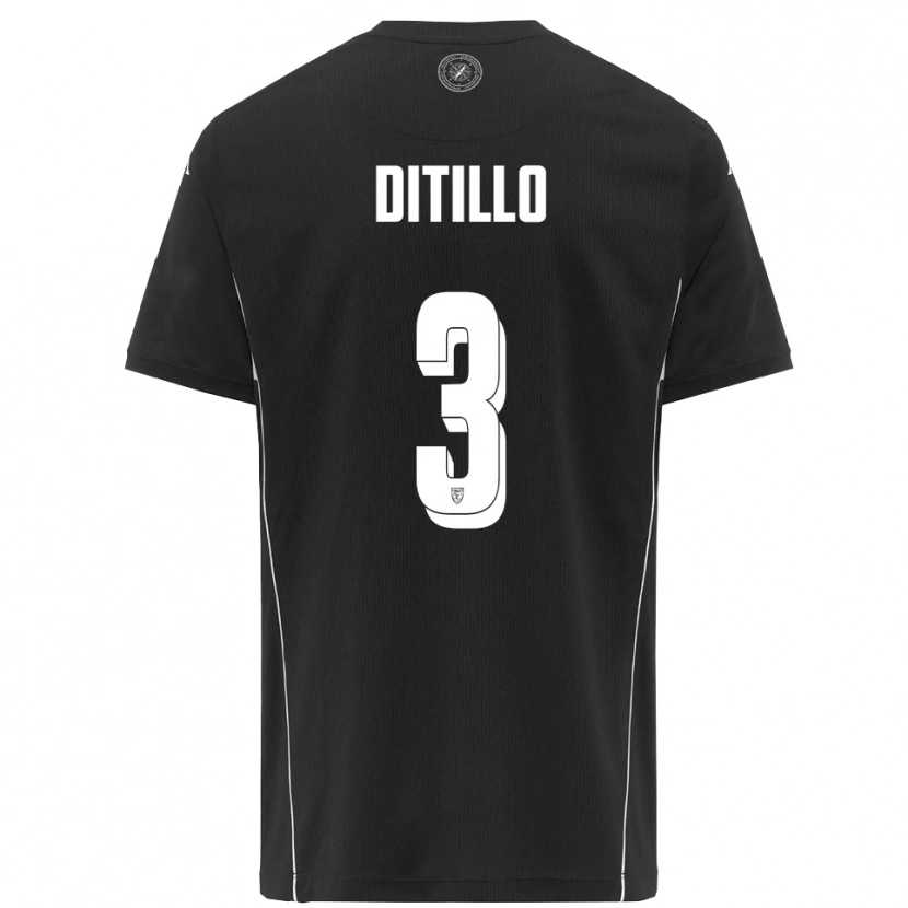 Danxen Dámské Luigi Ditillo #3 Černobílá Daleko Hráčské Dresy 2025/26 Dres