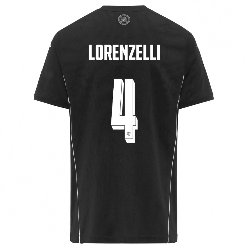 Danxen Dámské Emanuele Lorenzelli #4 Černobílá Daleko Hráčské Dresy 2025/26 Dres