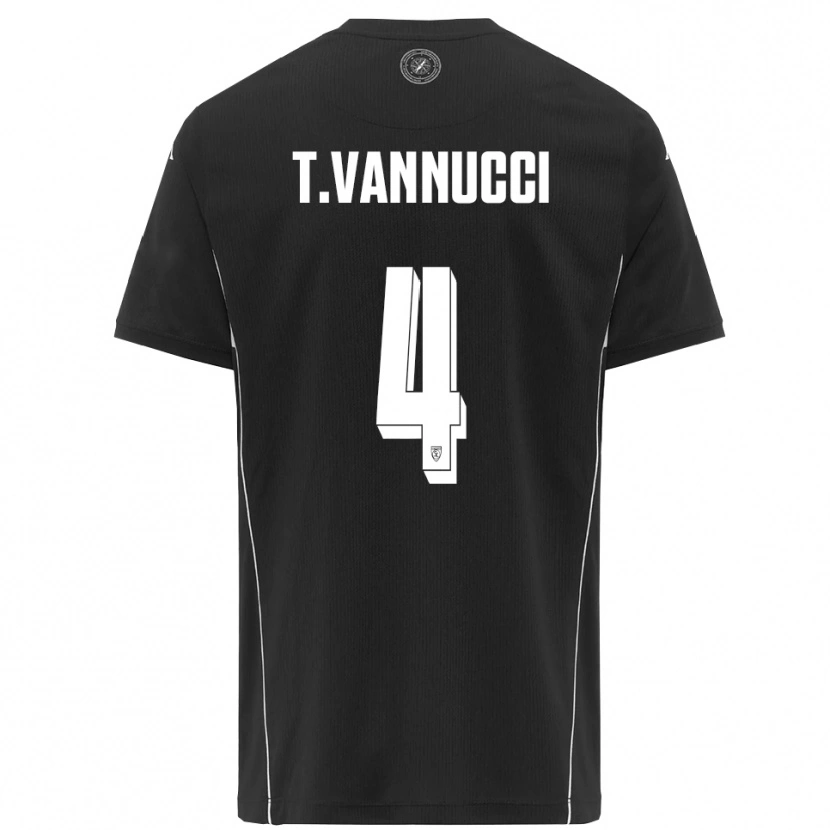 Danxen Dámské Tommaso Vannucci #4 Černobílá Daleko Hráčské Dresy 2025/26 Dres