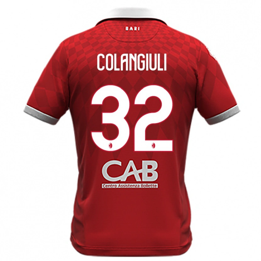 Danxen Dámské Vincenzo Colangiuli #32 Červenobílá Daleko Hráčské Dresy 2025/26 Dres