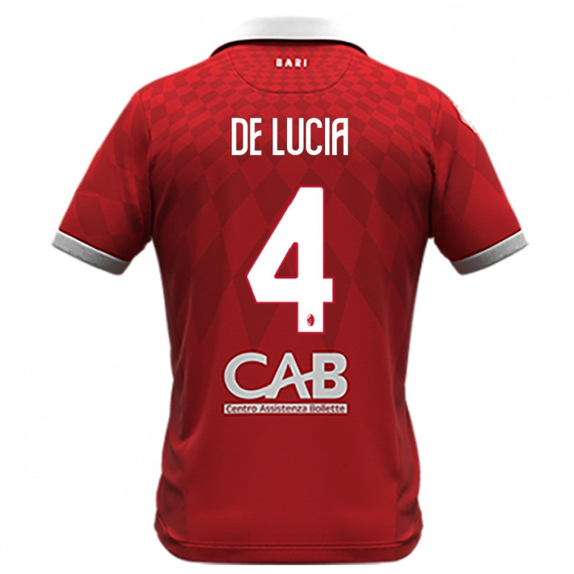 Danxen Dámské Mattia De Lucia #4 Červenobílá Daleko Hráčské Dresy 2025/26 Dres