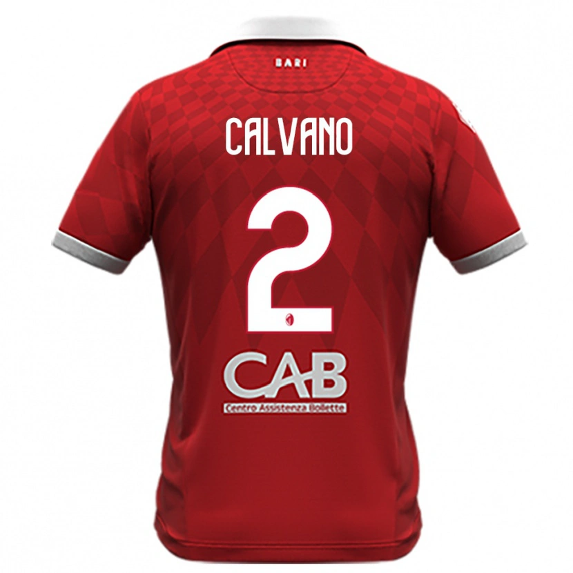 Danxen Dámské Savino Calvano #2 Červenobílá Daleko Hráčské Dresy 2025/26 Dres