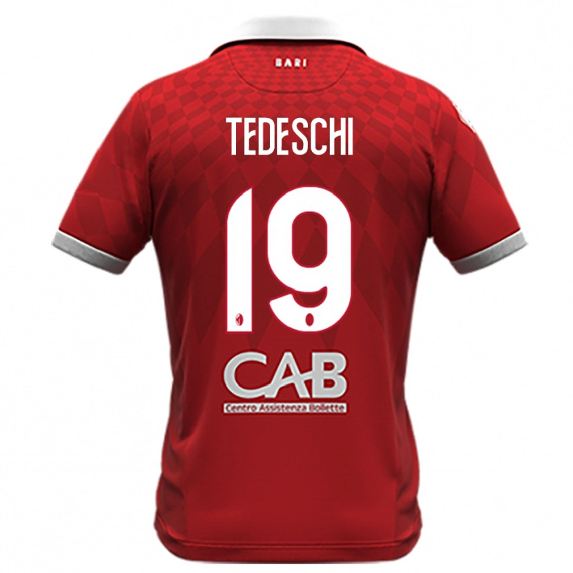 Danxen Dámské Francesco Tedeschi #19 Červenobílá Daleko Hráčské Dresy 2025/26 Dres