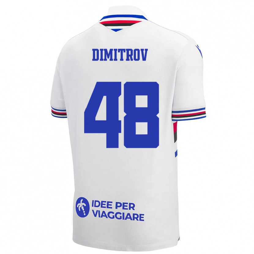 Danxen Dámské Martin Dimitrov #48 Bílo-Modročervená Daleko Hráčské Dresy 2025/26 Dres