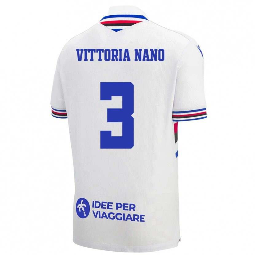 Danxen Dámské Maria Vittoria Nano #3 Bílo-Modročervená Daleko Hráčské Dresy 2025/26 Dres