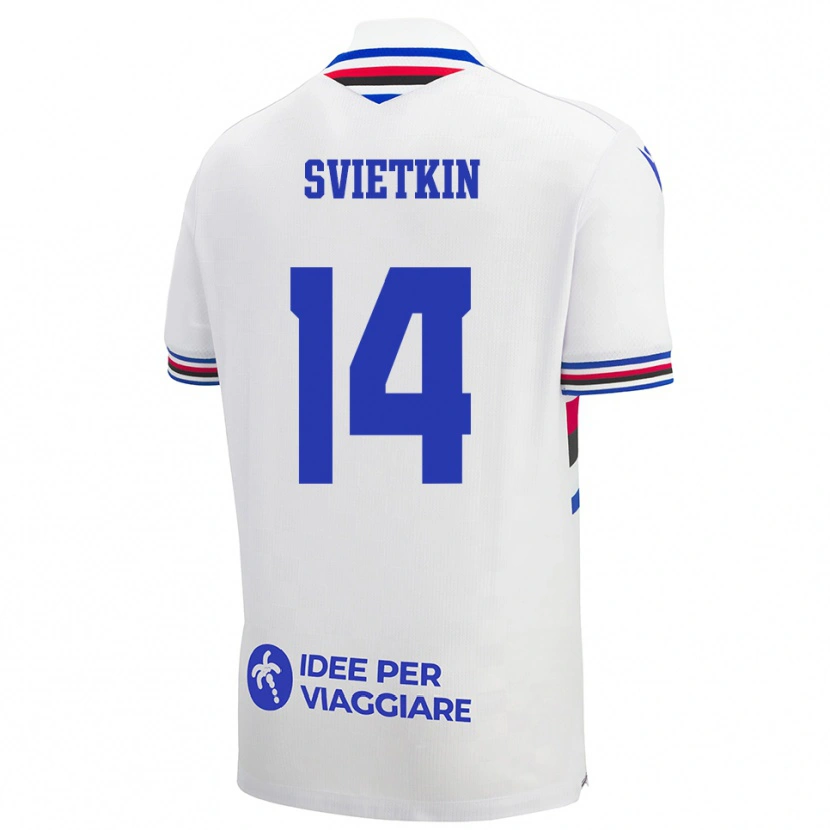 Danxen Dámské Tomas Svietkin #14 Bílo-Modročervená Daleko Hráčské Dresy 2025/26 Dres