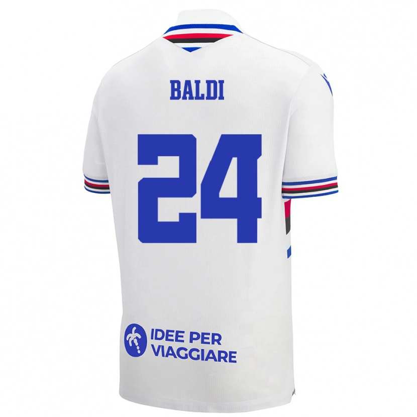Danxen Dámské Sara Baldi #24 Bílo-Modročervená Daleko Hráčské Dresy 2025/26 Dres