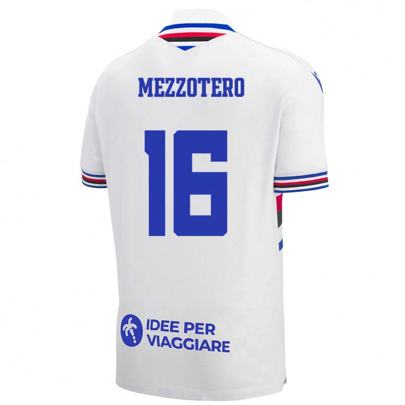 Danxen Dámské Lorenzo Mezzotero #16 Bílo-Modročervená Daleko Hráčské Dresy 2025/26 Dres