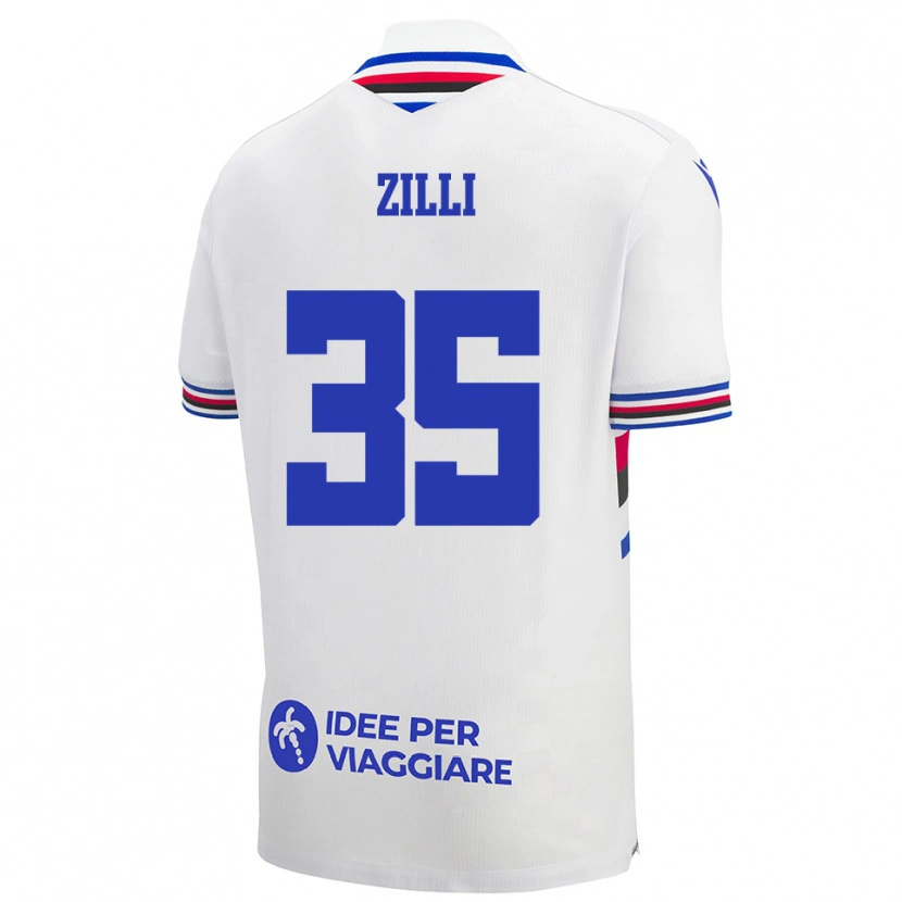 Danxen Dámské Elisa Zilli #35 Bílo-Modročervená Daleko Hráčské Dresy 2025/26 Dres