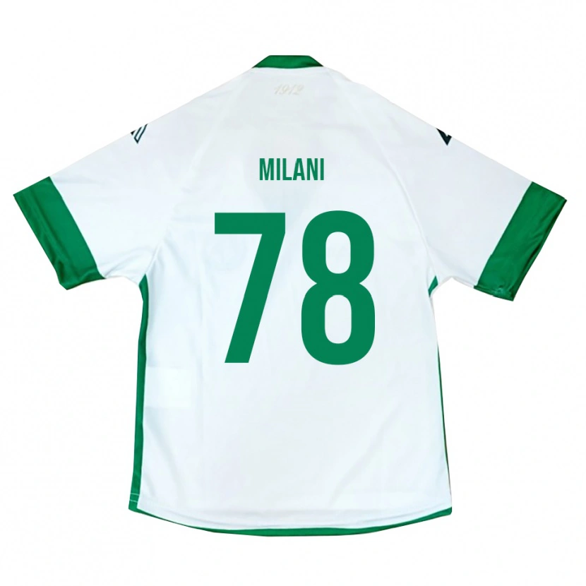 Danxen Dámské Alessandro Milani #78 Bílo-Zeleno-Modrá Daleko Hráčské Dresy 2025/26 Dres