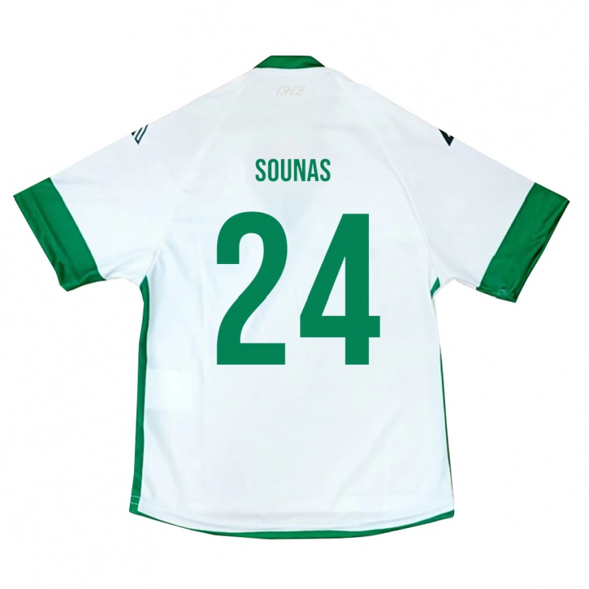 Danxen Dámské Dimitrios Sounas #24 Bílo-Zeleno-Modrá Daleko Hráčské Dresy 2025/26 Dres