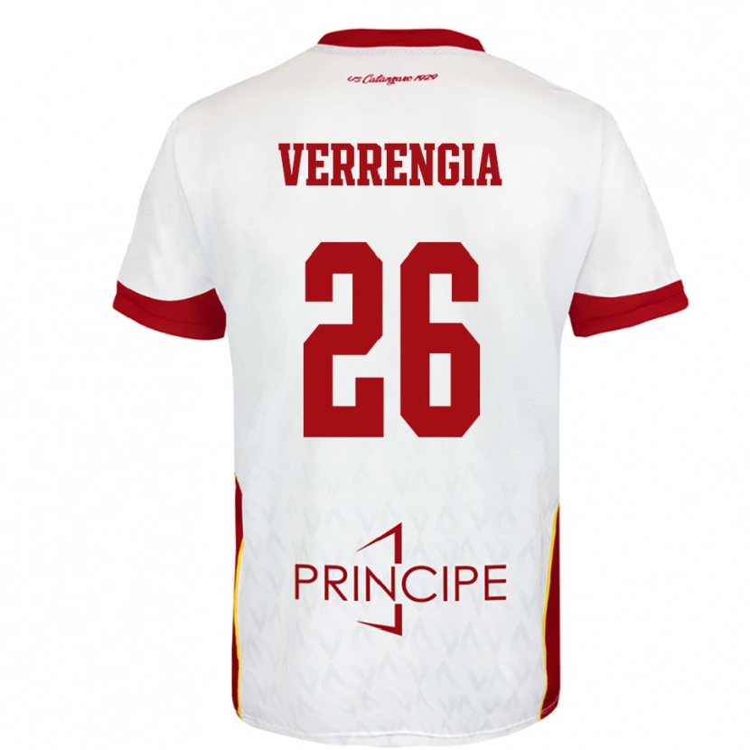 Danxen Dámské Bruno Verrengia #26 Bíločervená Daleko Hráčské Dresy 2025/26 Dres