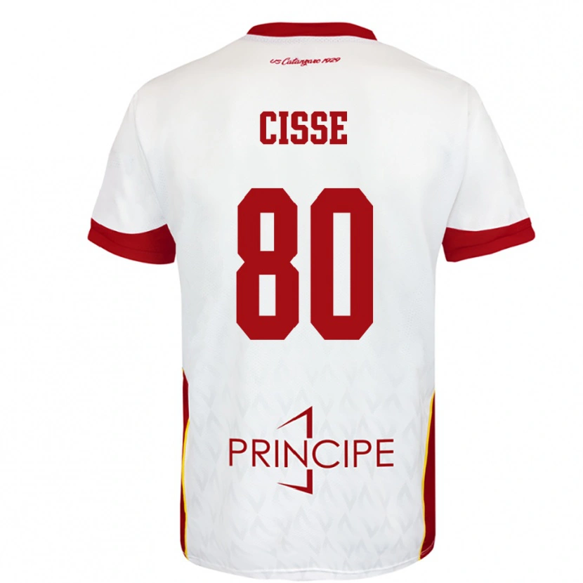 Danxen Dámské Alphadjo Cissè #80 Bíločervená Daleko Hráčské Dresy 2025/26 Dres