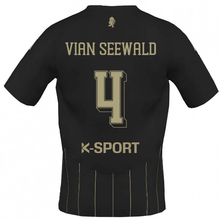 Danxen Dámské Pedro Vian Seewald #4 Šedá Bílá Daleko Hráčské Dresy 2025/26 Dres