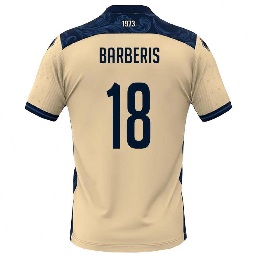 Danxen Dámské Andrea Barberis #18 Bílá Tmavě Modrá Daleko Hráčské Dresy 2025/26 Dres