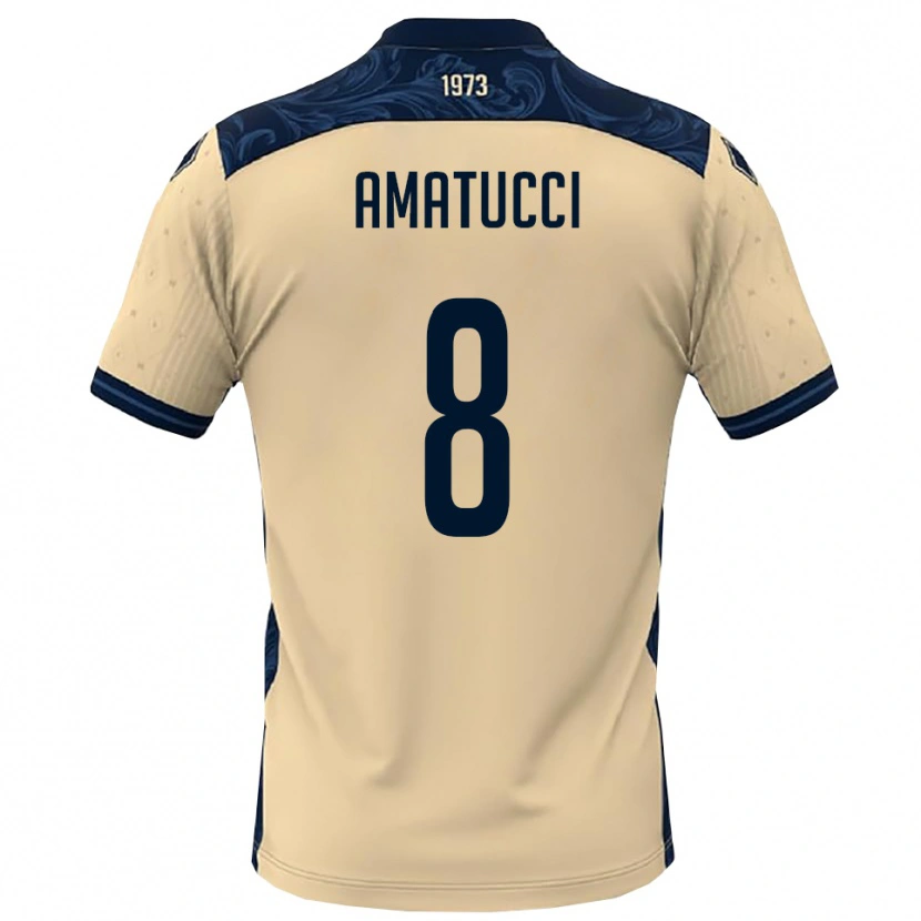 Danxen Dámské Francesco Amatucci #8 Bílá Tmavě Modrá Daleko Hráčské Dresy 2025/26 Dres