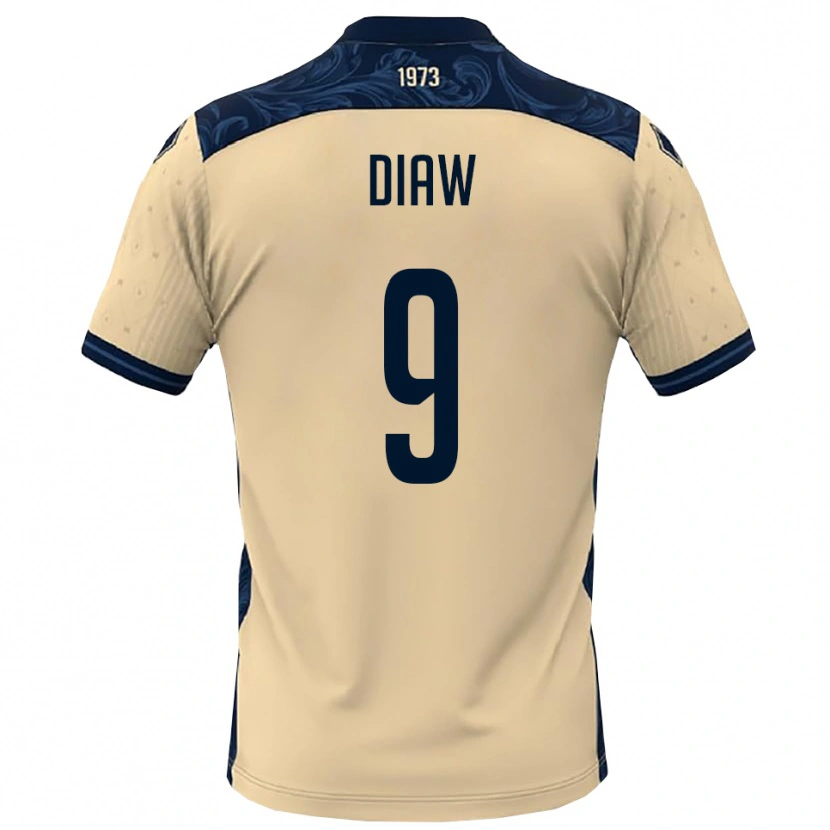 Danxen Dámské Davide Diaw #9 Bílá Tmavě Modrá Daleko Hráčské Dresy 2025/26 Dres